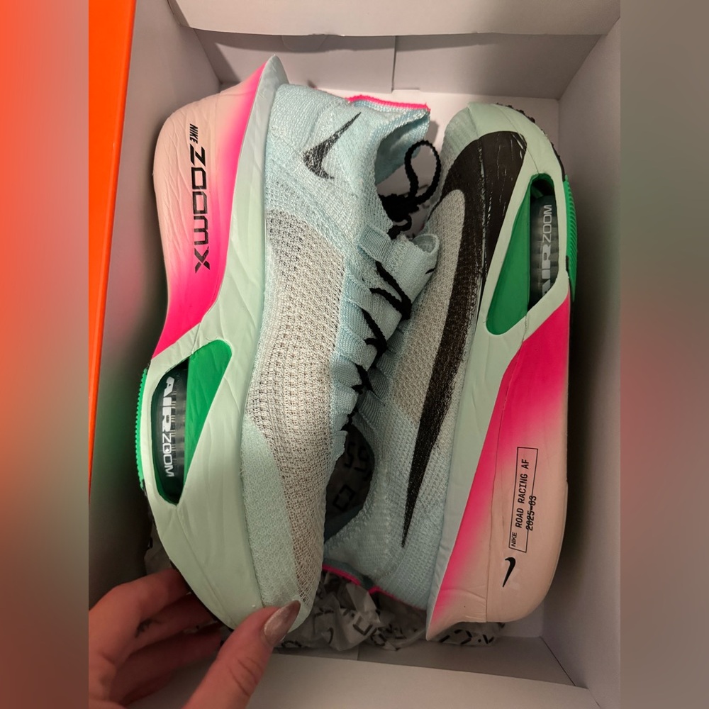 Nike Men’s ZoomX Athletic Shoes - Light Blue, Pink, Green